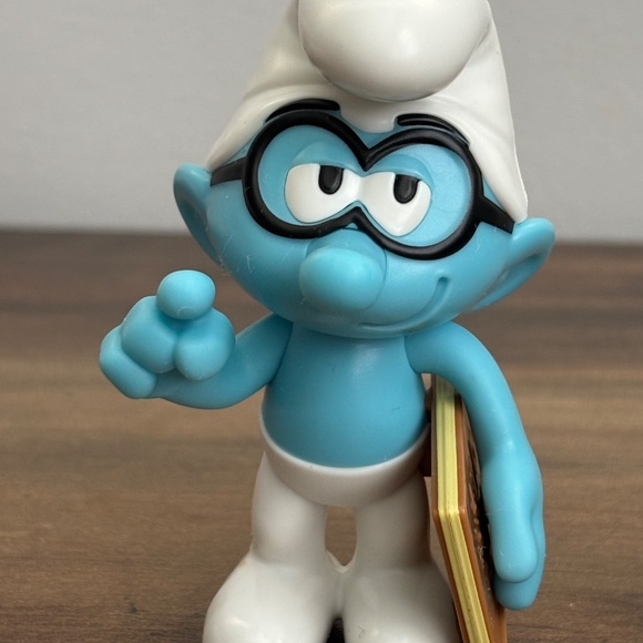 The Smurfs BRAINY & HEFTY Kids Meal Toy Figures Burger King 2024 Cake Toppers - Picture 9 of 10